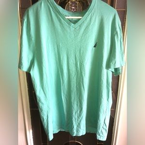 Nautica teal v-neck